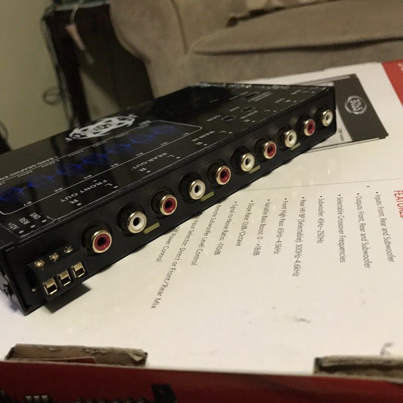 JC POWER KE7 CAR AUDIO 7-BAND GRAPHIC SOUND EQUALIZER