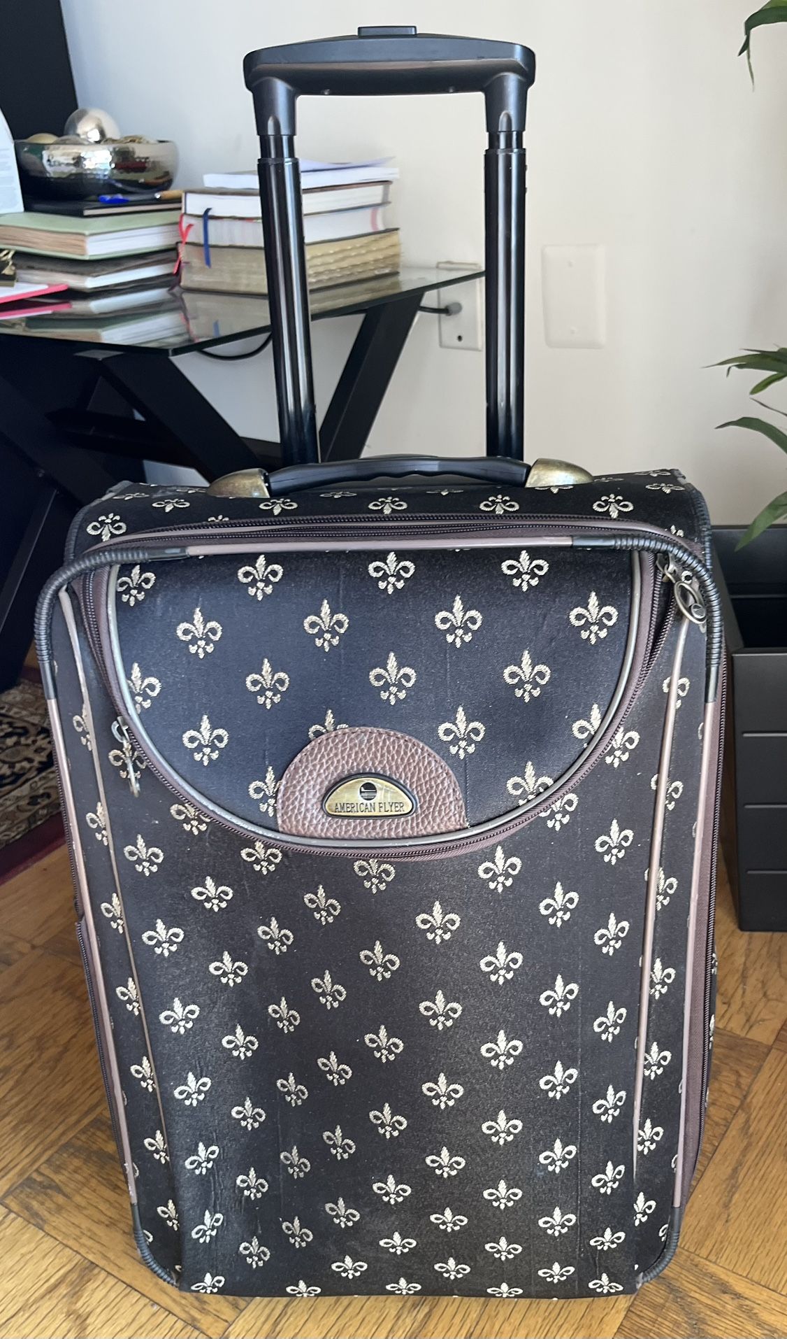 Stylish Carry-On Suitcase – American Flyer (Small handle issue)