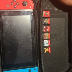 nintendo switch with games