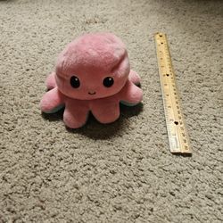 TeeTurtle Reversible Octopus Plushie - Pink and Blue