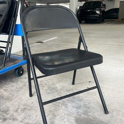 Foldable Chairs Black Not Plastic