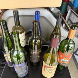 Wine Bottles Colored