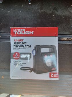 Hyper tough 12 volt tire inflator