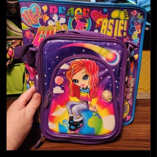 Lala カラフル サイン入りCD ラババンセット Vintage Lisa Frank Zip Binder & Lunch Purse for Sale in