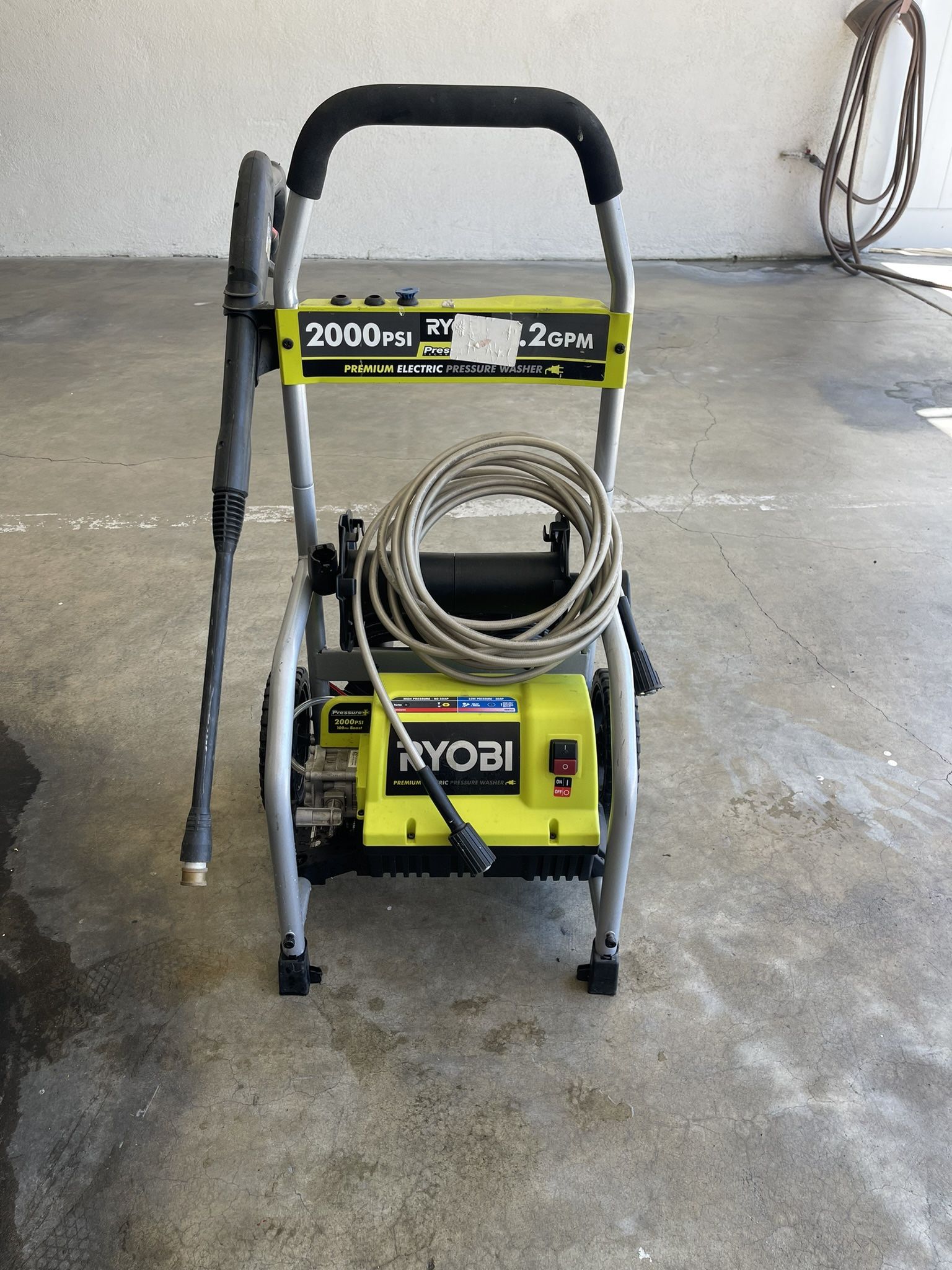 Ryobi Pressure Washer 2000 Psi 1.2 GPM Premium Electric