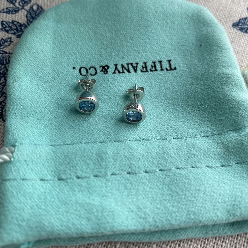 Tiffany & Co. Tanzanite Sterling Silver Earrings