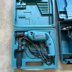 Makita Hammer Drill In Case