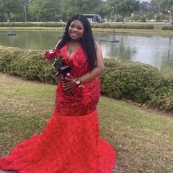 Red Prom Dress For Sale 