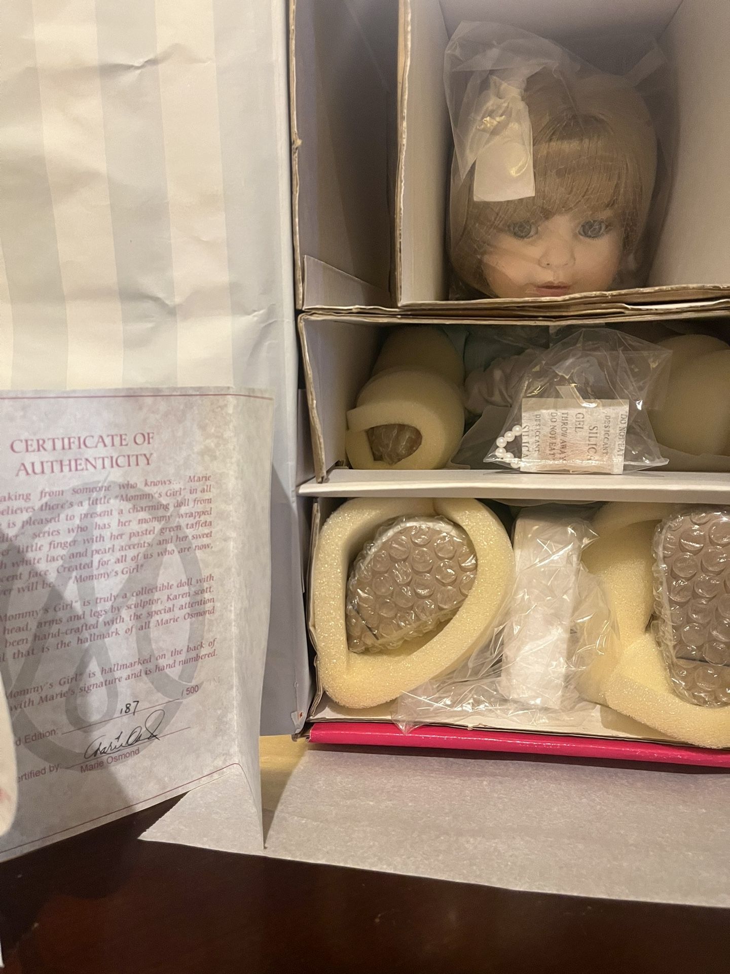 NEW - Marie Osmond Porcelain Doll 