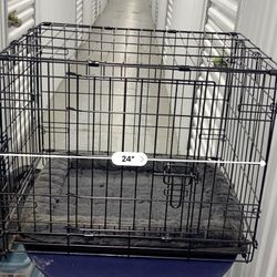 Pet Crate, Dog Crate, double door, foldable