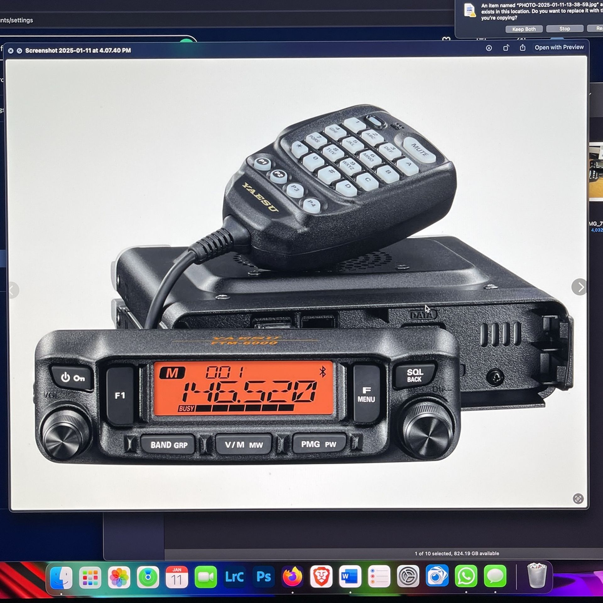 YAESU  FTM 6000R  HAM / GMRS ready