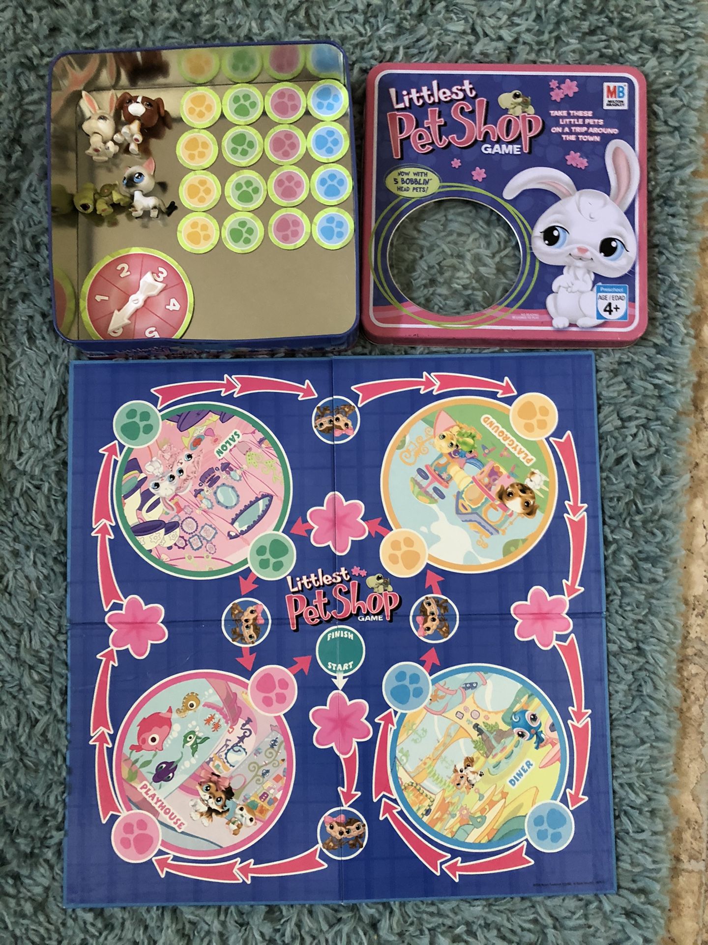 Toddler preschool Littlest Pet Shop board game ages 4+ years