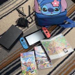 Nintendo Switch Bundle + New Lilo & Stitch Backpack