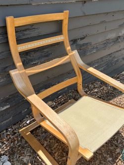 Wood rocking chair
