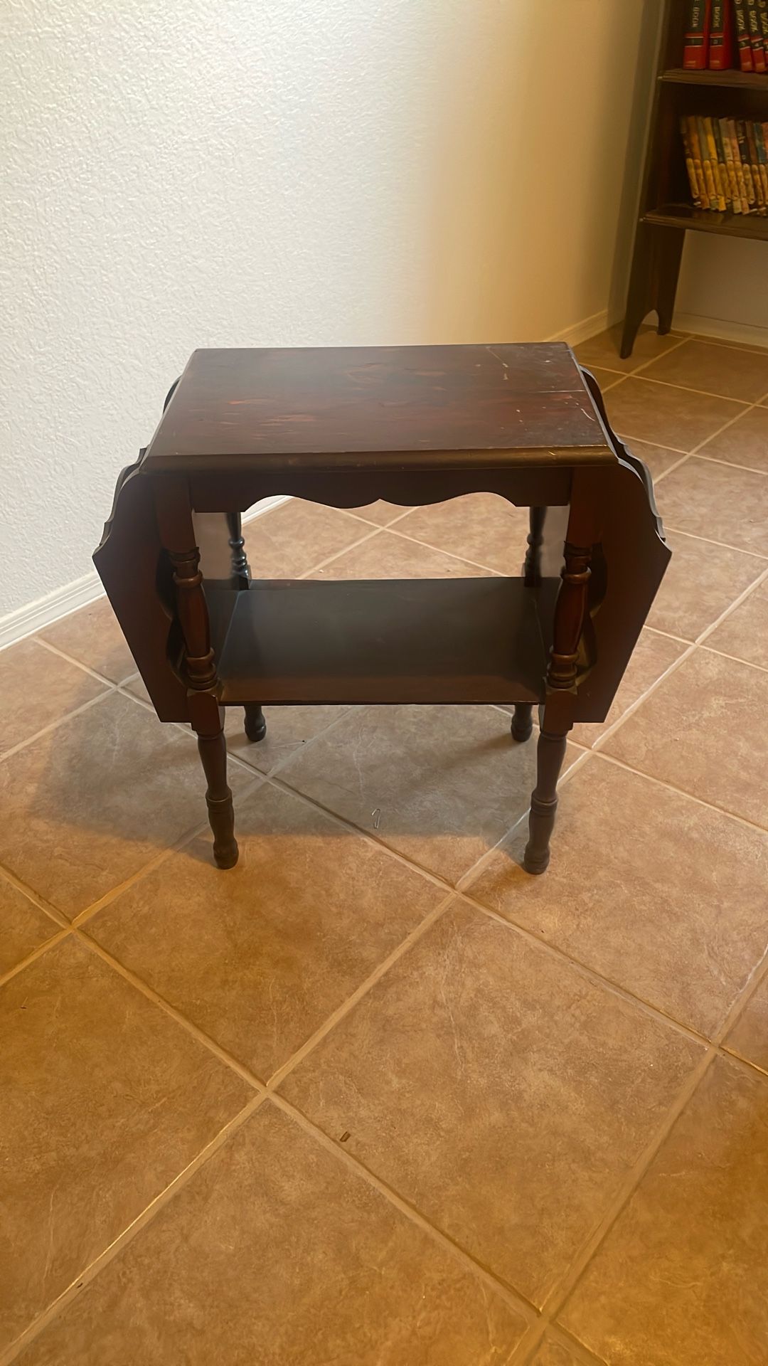Vintage Magazine Rack Table