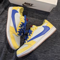 Travis Scott x AirJordan 1 Low OG canary Yellow 10.5M/12W