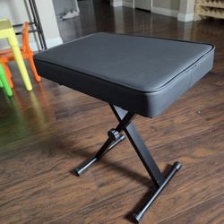 🎹🎸 Adjustable Padded Music Bench - Perfect for Piano, Keyboard, Guitar & More