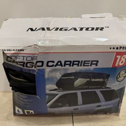 Navigator Rooftop Cargo Carrier 18 Cubic Feet New Open Box 