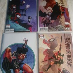 Edge of Spider-Verse Comics- Variants, Virgin, Scotty Young, Kirkham - Lot of 4