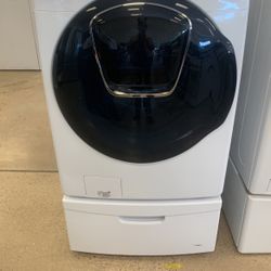 Samsung Used Front Load Washer With Pedestals 4 Months Warranty ,