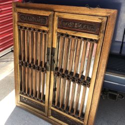 Unique Detailed Wood Mirror From Bali 