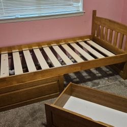 Twin Bunk Bed With Drawers
