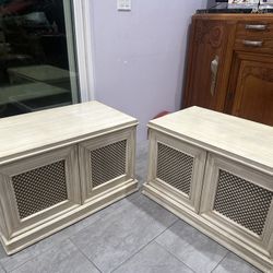 Gorgeous Pair Of Vintage Oversized Nightstands 