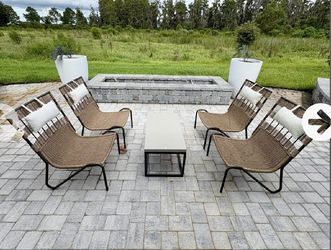 5PC Four Hands Teagan OUTDOOR/PATIO SET