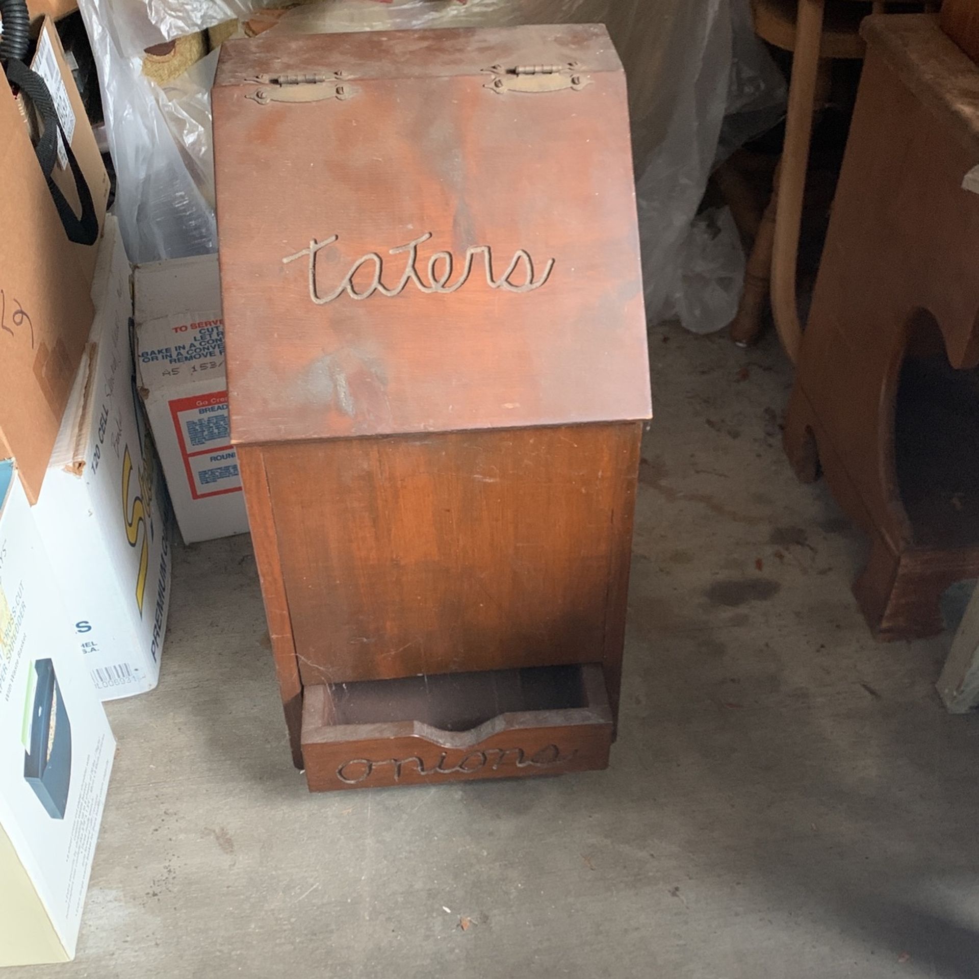 Vintage Potato Cabinet