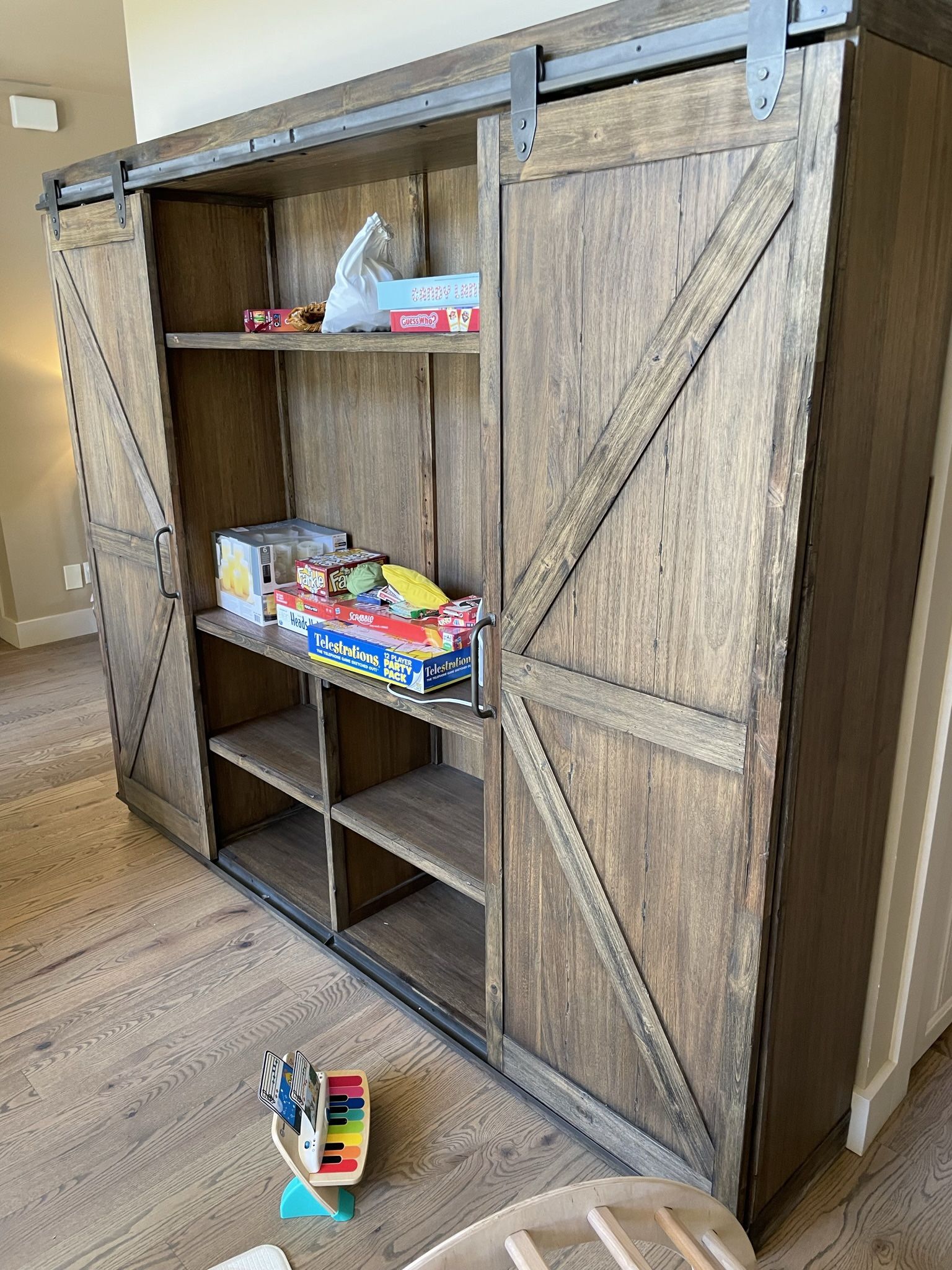 World market 2024 barn door bookcase