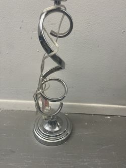 Set A Two Stainless Steel Lamps