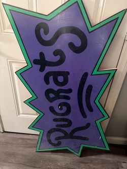 Rugrats Wood sign
