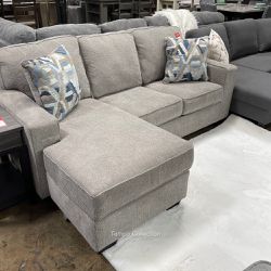 Sofa with Reversible Chaise, Gray Color, SKU#1055104SC