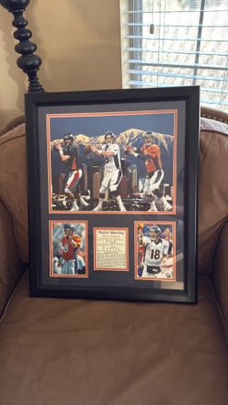 Framed Peyton Manning