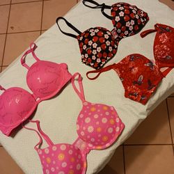 Victorias Secret Pink Push Up Bras 32C