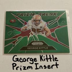 George Kittle San Francisco 49ers All-Pro TE Prizm Short Print Insert Card. 