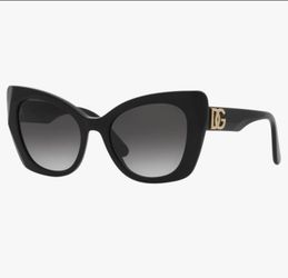 Dolce & Gabbana DG4405 Women's Cat-Eye Sunglasses (Black)!
