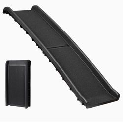 Portable Folding Dog Ramps for SUV, Truck, Car Ramp Stairs Step Ladder for Pet, Non-Slip Pet Ramp with Raised Siderails