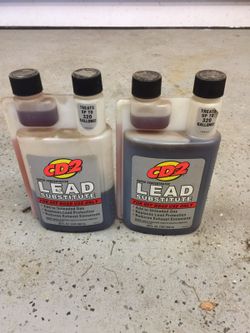 1 1/2 bottles of fuel lead additive for classic cars
