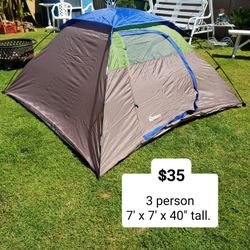 Camping Tent  - 3 Person In Excellent Condition 