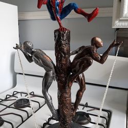 Spiderman Resin Statue One Of A Kind Piece 21 Inches Tall $200 Firm