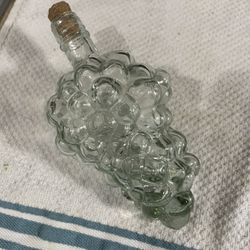 Vintage Glass Grape Bottle 
