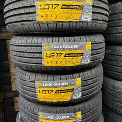 SET OF FOUR NEW TIRES 185/65/15 LANDGOLDEN INCLUDING MOUNT AND BALANCE, ASK FOR SIZES AND BRANDS 