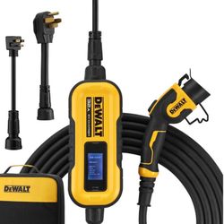 Level-2 Portable Electric Vehicle EV Charger up to 32 Amps, 120-240- Volt AC 7.6 KW, 25 Ft. Cable, Weatherproof
