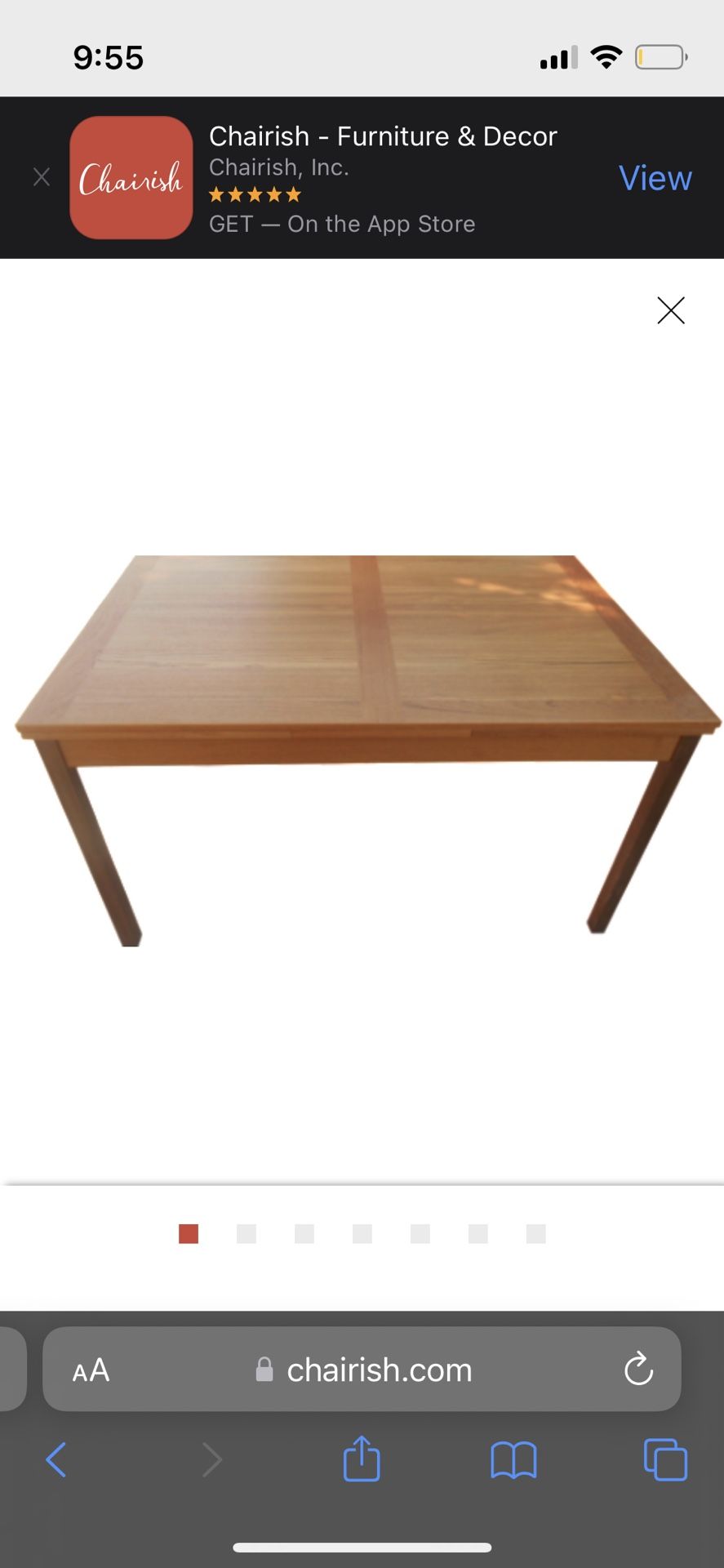 Danish Dining Table MCM Mid Century Modern Ansager Mobler