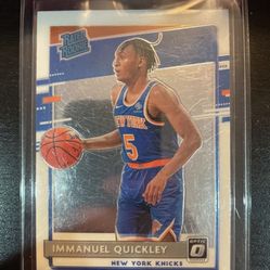 2020-21 Donruss Optic Basketball Base Rated Rookie #175 Immanuel Quickley RC