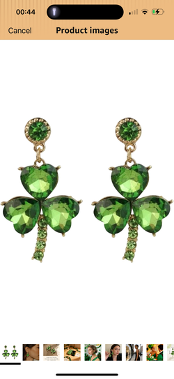 Brand new Shamrock Stud Earrings for Women – Green Crystal Heart Leaf St Patrick’s Day Jewelry，St Patricks Day Earrings for Women Rhinestone