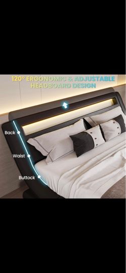 Queen black bed