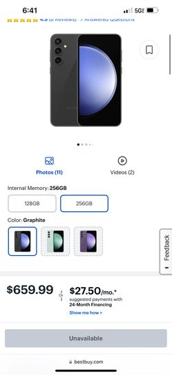 Samsung - Galaxy S23 FE 128GB (Unlocked) - Graphite