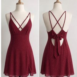 Kimchi Blue- Red Floral Dress